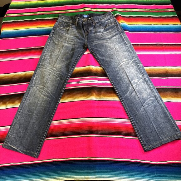 RARE adidas Originals Jeans Mens 30x32 (Act‎ 30x30) 3 Stripe Whiskered Y2K Style - Picture 3 of 10